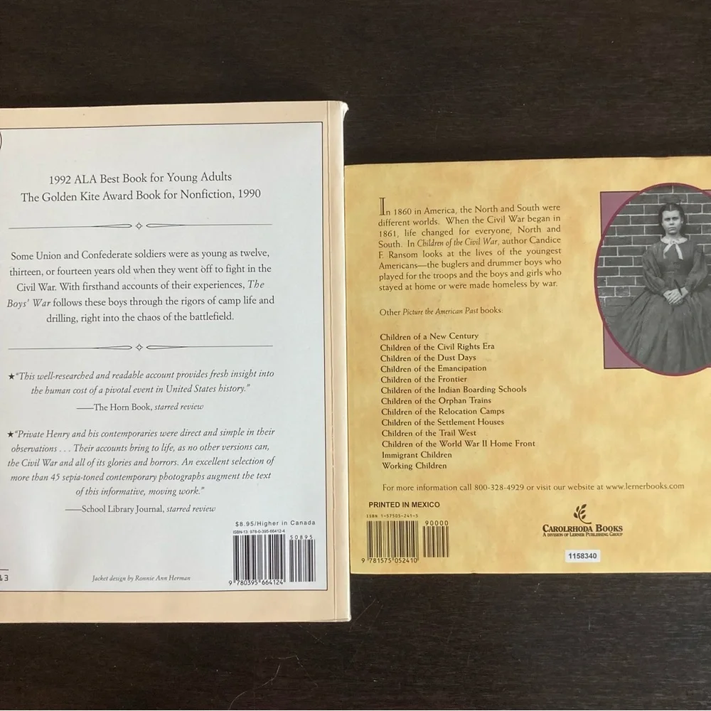 2 Civil War books 🥁